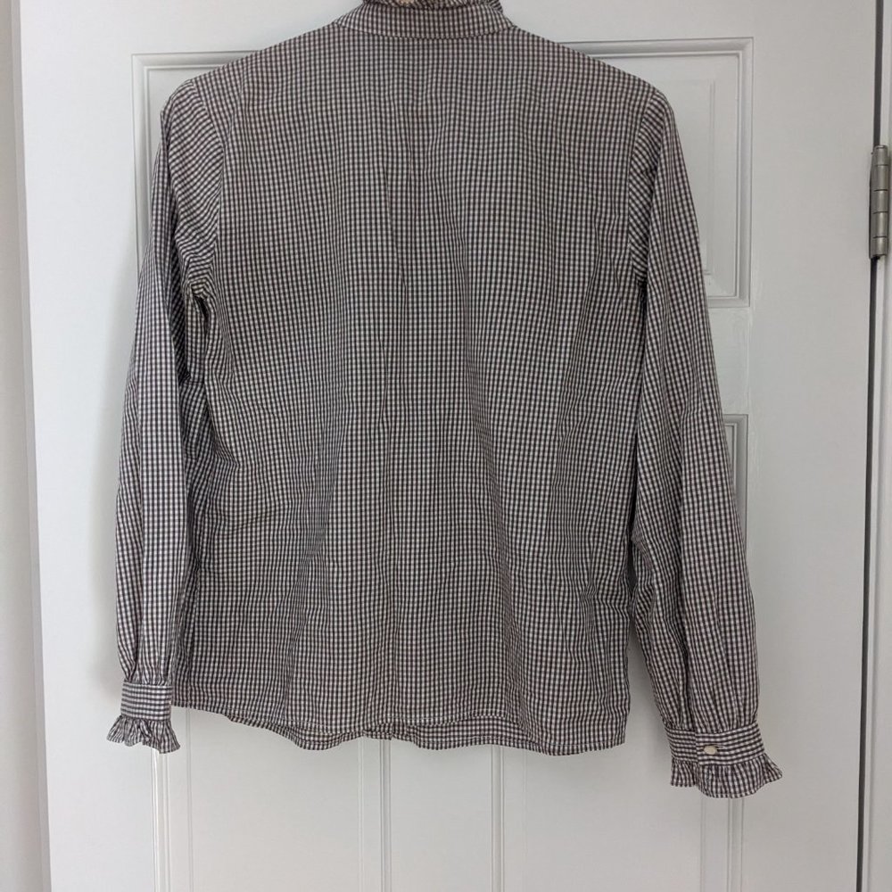 Victoria Ruffled Plaid Blouse - Picture 3 of 3